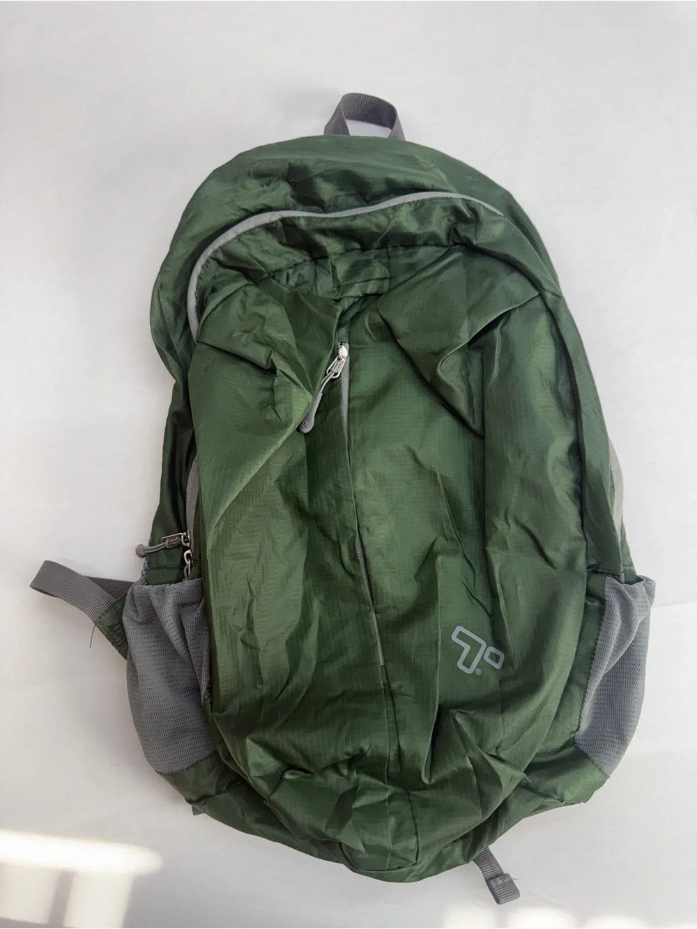 Travelon Green Backpack with Gray Accents